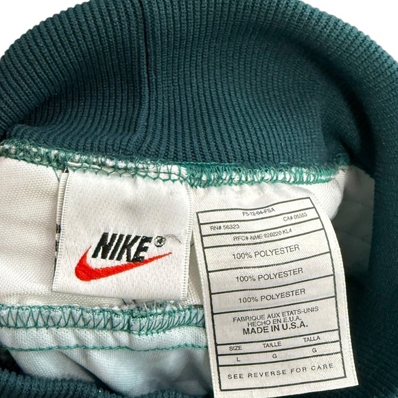 Vintage Nike Long Sleeve Soccer Goalie Jersey Shirt L Dark Green Made in USA - Picture 3 of 10